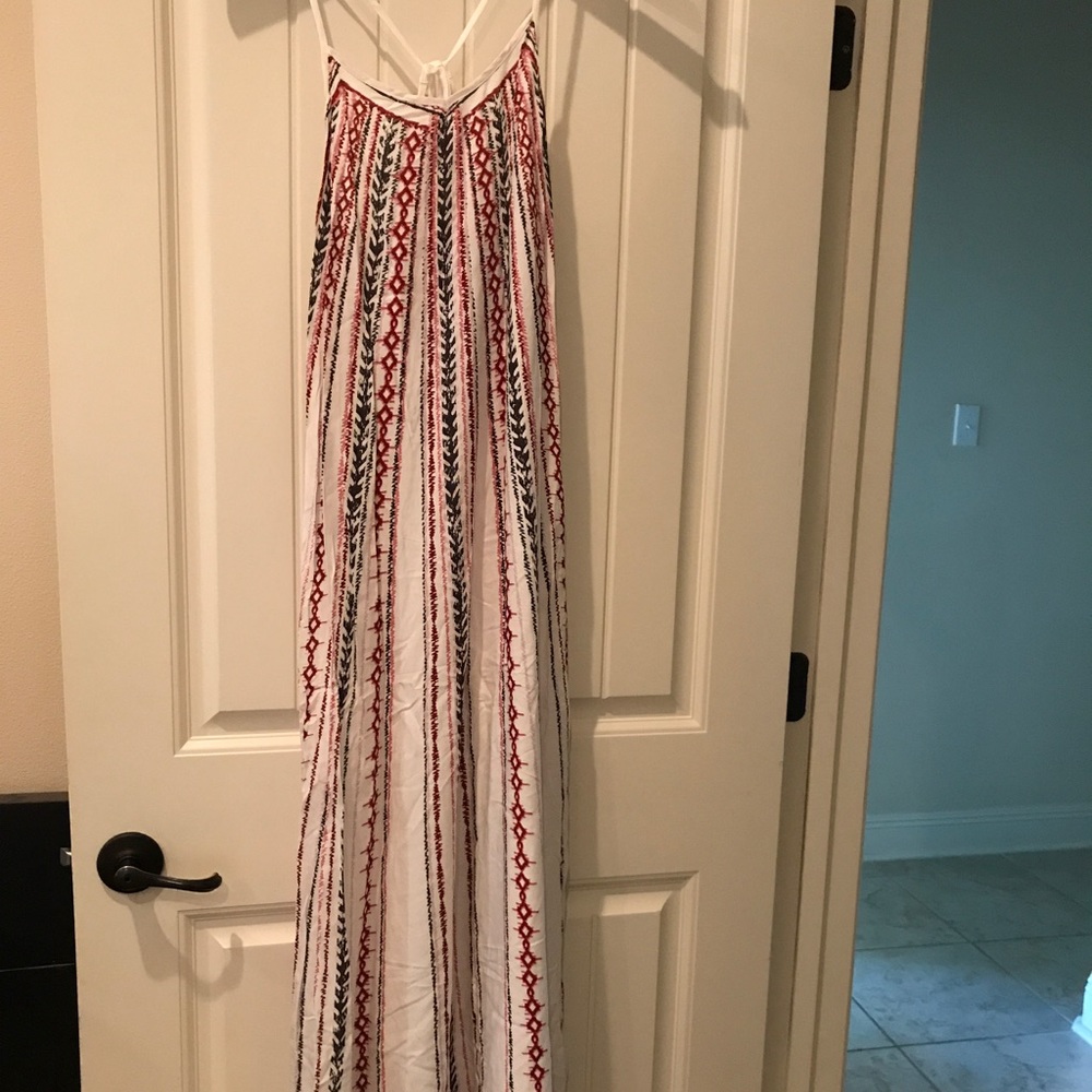 Aztec print maxi dress